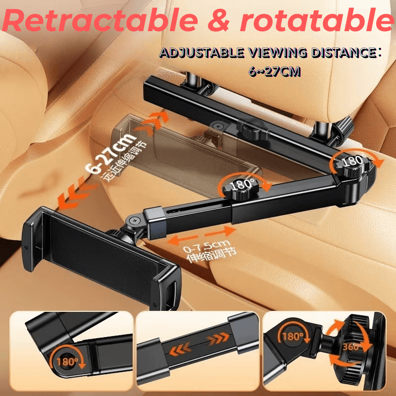 Car Headrest Holder for Tablets & phones,Backseat  Mount