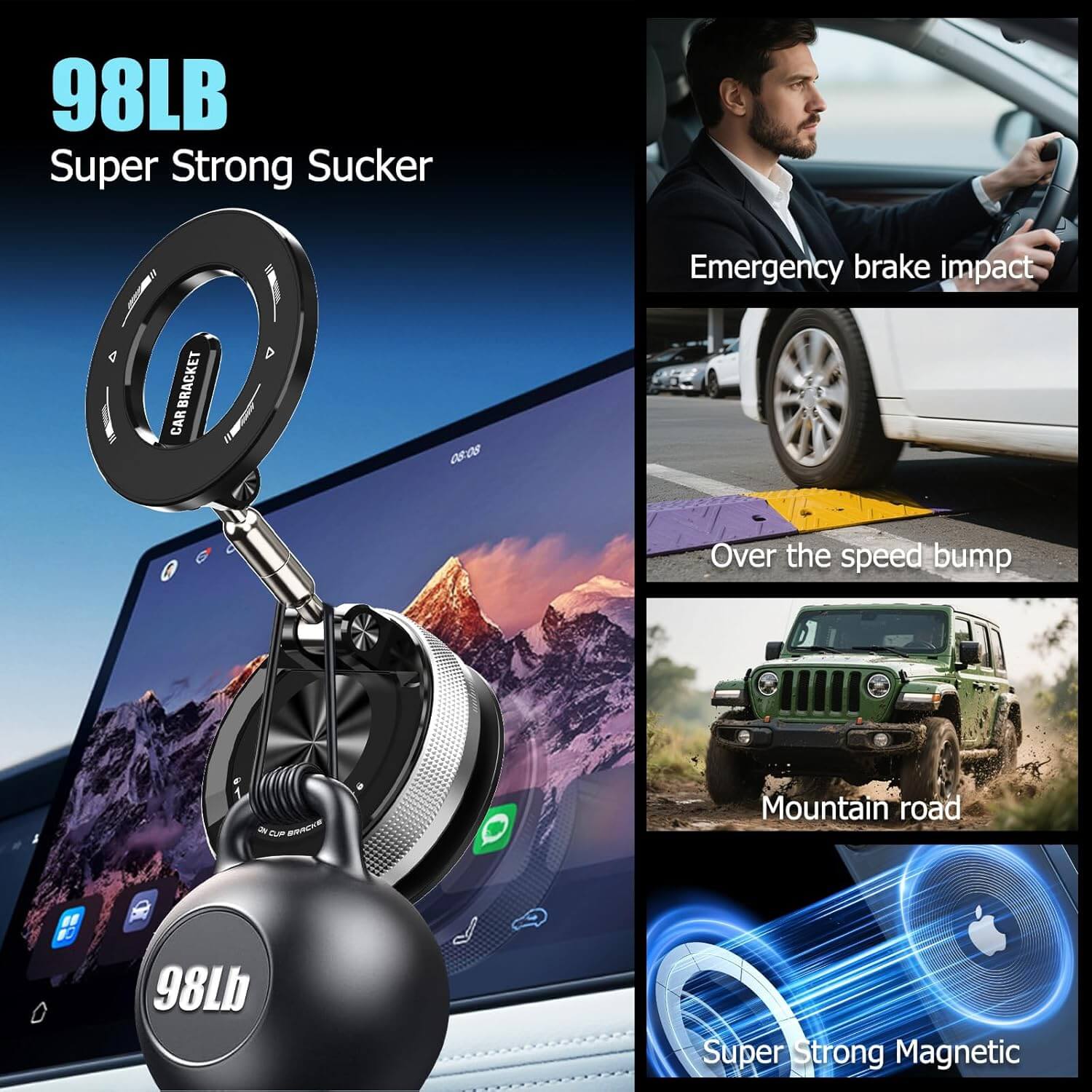 Magnetic Phone Holder for Car and Office
